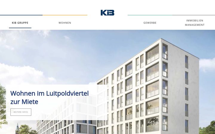 Screenshot of kib-gruppe.de