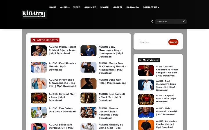 Screenshot of kibaboy.com