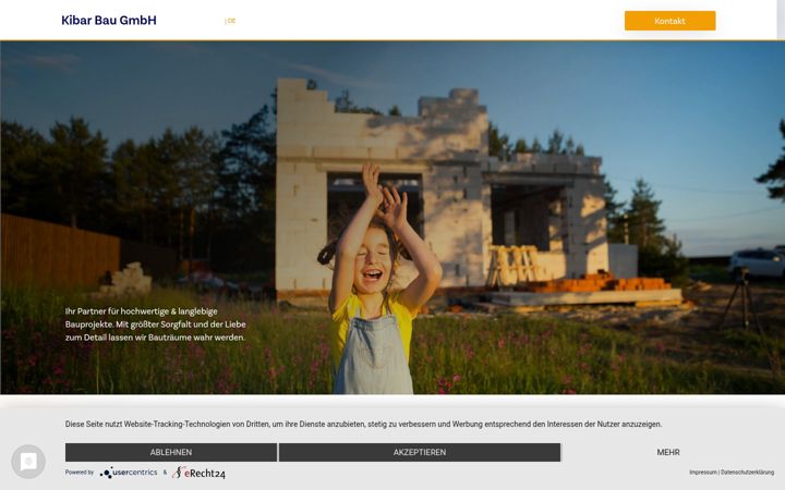 Screenshot of kibar-bau.de