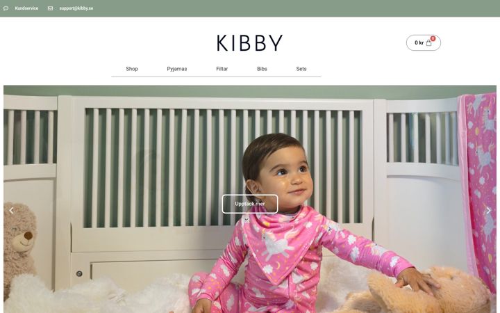 Screenshot of kibby.se