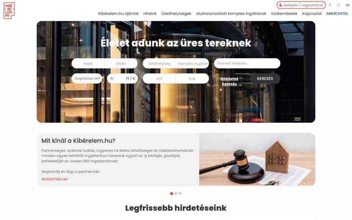 Screenshot of kiberelem.hu