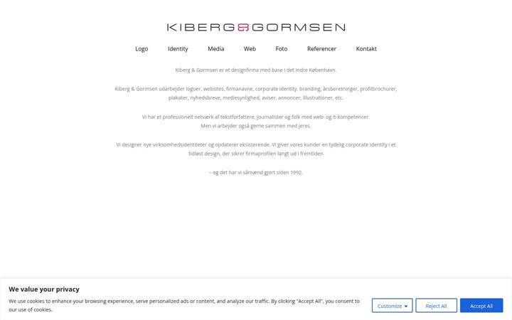 Screenshot of kiberg-gormsen.dk