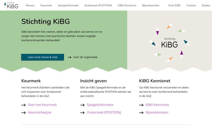 Screenshot of kibg.nl