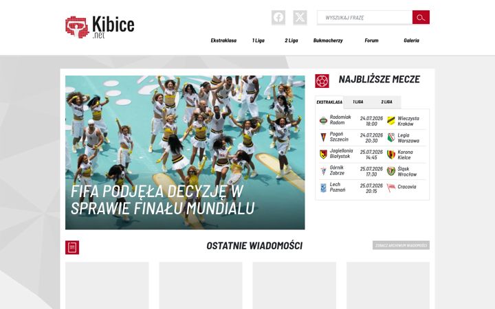 Screenshot of kibice.net