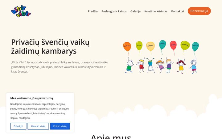 Screenshot of kibirvibir.lt