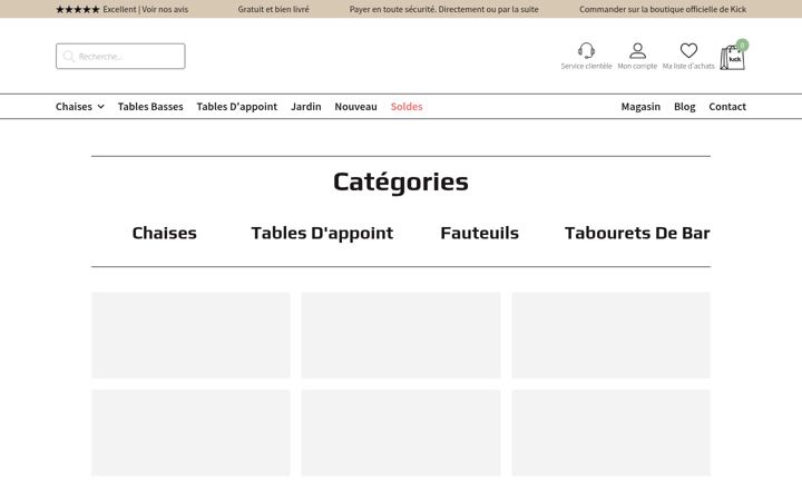 Screenshot of kickcollection.fr