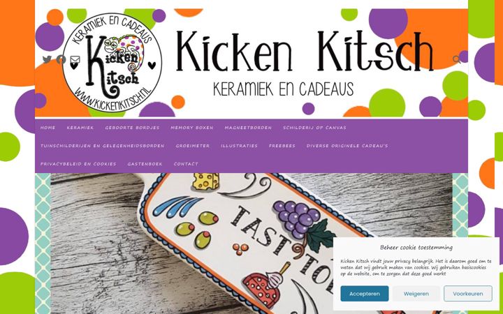 Screenshot of kickenkitsch.nl
