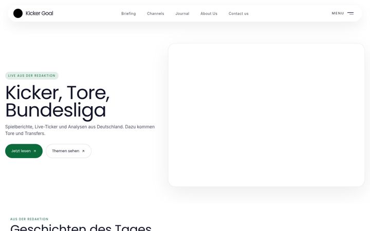Screenshot of kickergoal.de