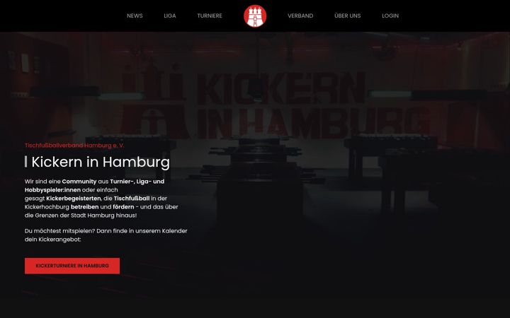 Screenshot of kickern-hamburg.de