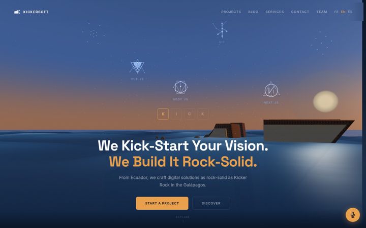Screenshot of kickersoft.com