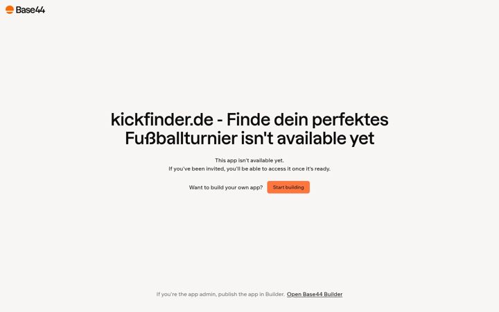 Screenshot of kickfinder.de