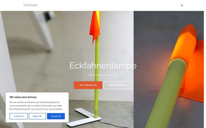 Screenshot of kickfreak.com