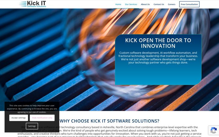 Screenshot of kickitsoftware.com