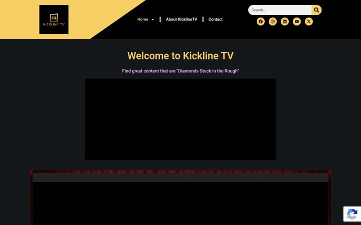 Screenshot of kicklinetv.com