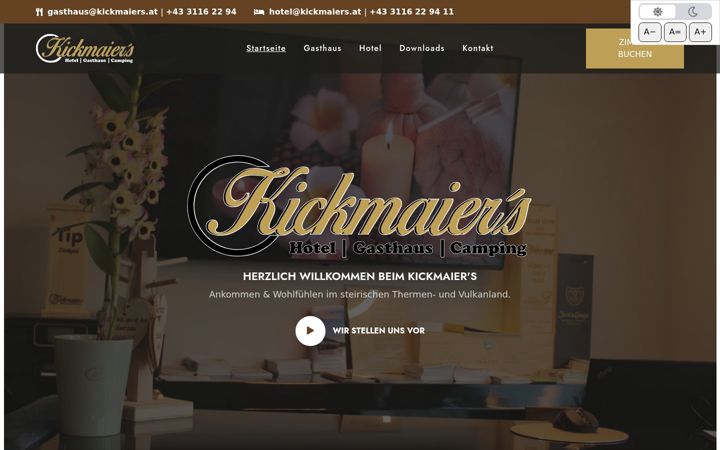 Screenshot of kickmaier.eu