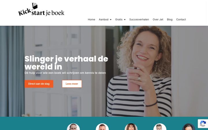 Screenshot of kickstartjeboek.nl