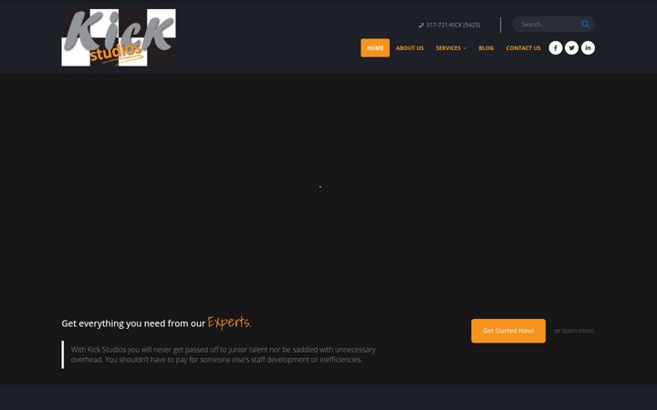 Screenshot of kickstudios.com