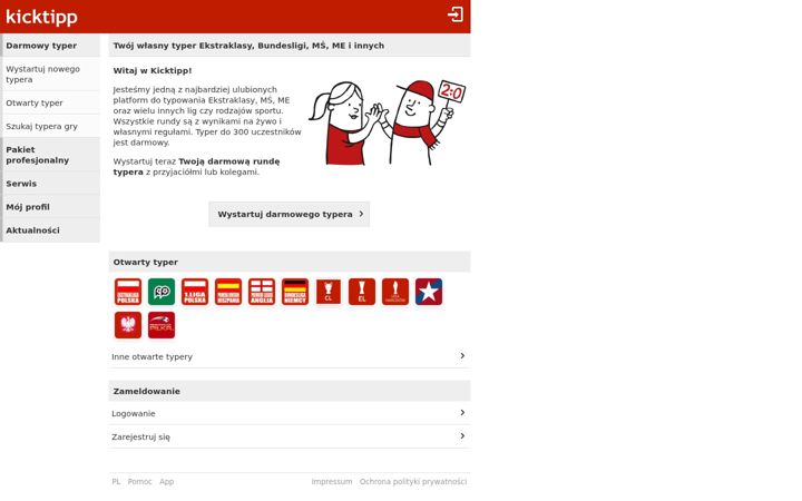 Screenshot of kicktipp.pl