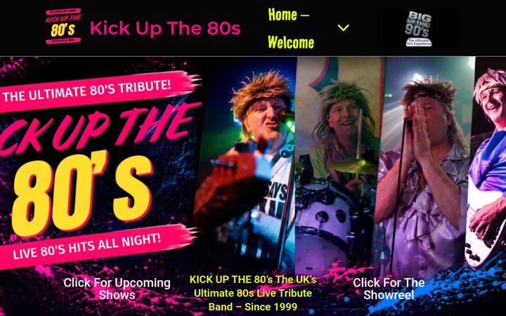 Screenshot of kickupthe80s.com