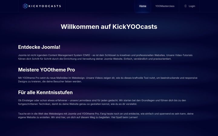 Screenshot of kickyoocasts.com