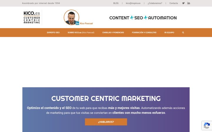 Screenshot of kico.es