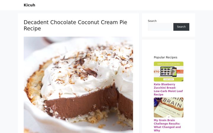 Screenshot of kicuh.com