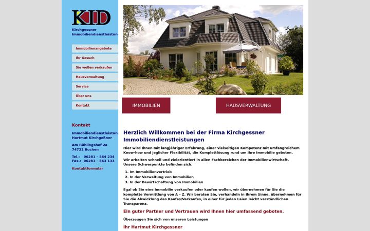 Screenshot of kid-immo.de