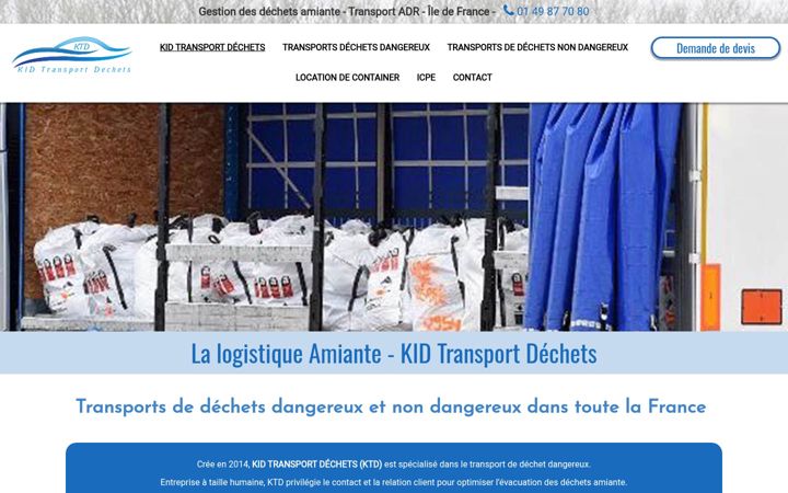 Screenshot of kid-transportdechets.fr