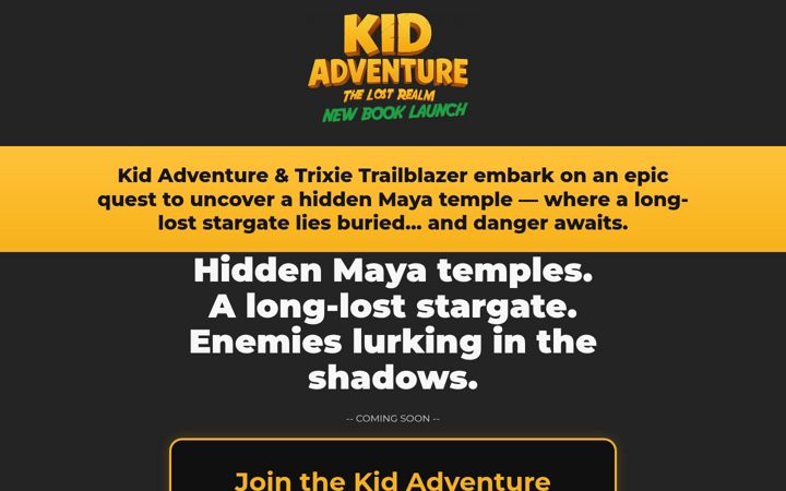 Screenshot of kidadventure.co.uk