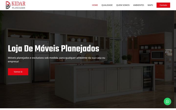 Screenshot of kidarplanejados.com.br