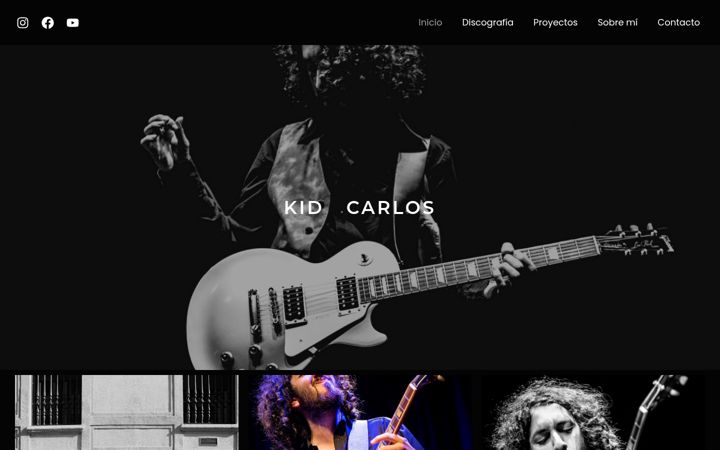 Screenshot of kidcarlos.com