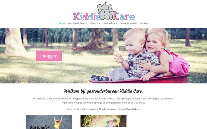 Screenshot stránky kiddiecare.nl