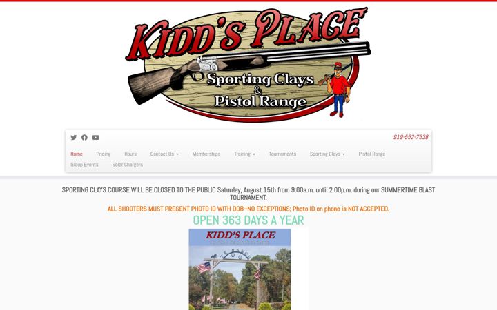 Screenshot of kiddsplace.com