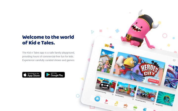 Screenshot of kidetales.com