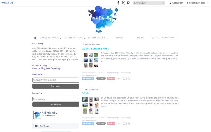Screenshot of kidfriendly.fr