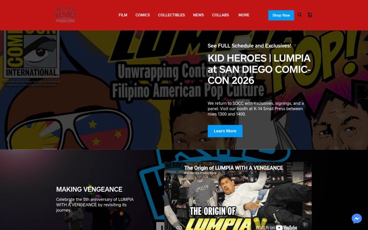 Screenshot of kidheroes.net