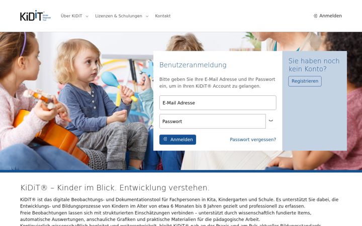 Screenshot of kidit.ch