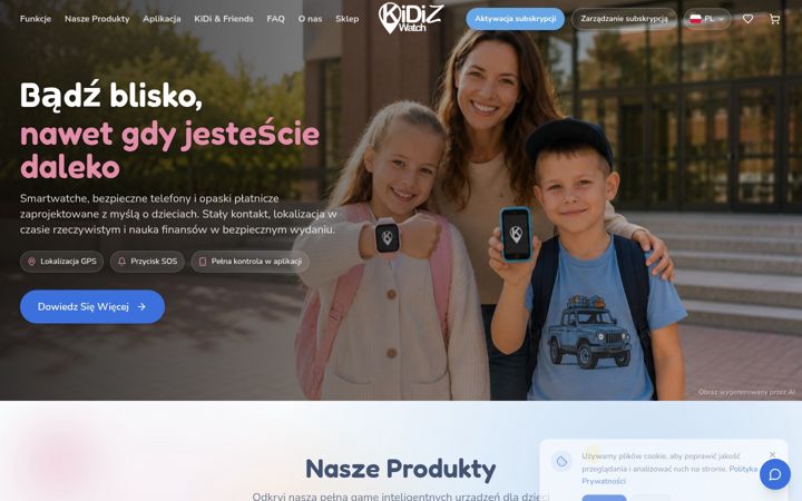 Screenshot of kidizwatch.pl