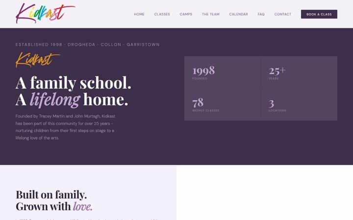 Screenshot of kidkast.ie