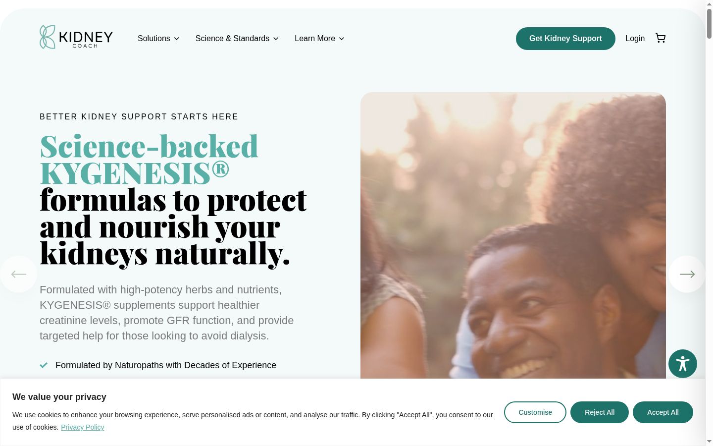 Capture d'écran de la bannière de consentement affichée avant toute interaction