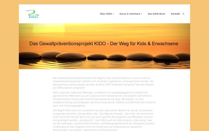 Screenshot of kido.de