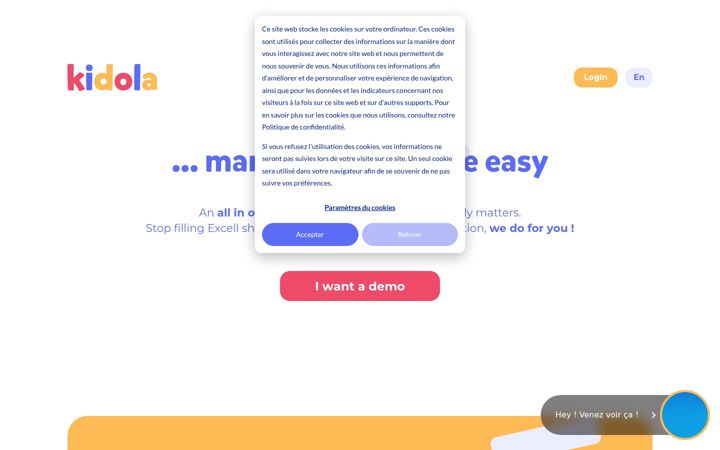 Screenshot of kidola.fr