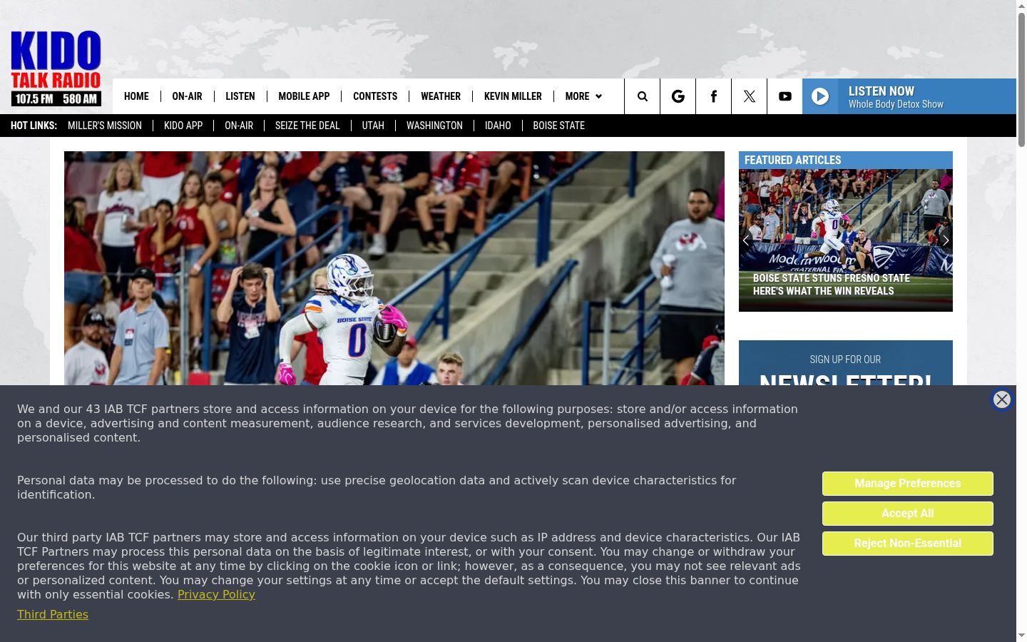 Screenshot tal-banner tal-kunsens muri qabel kwalunkwe interazzjoni