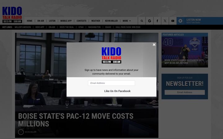 Screenshot of kidotalkradio.com