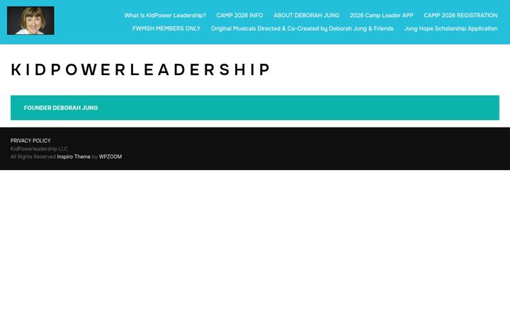 Screenshot of kidpowerleadership.com