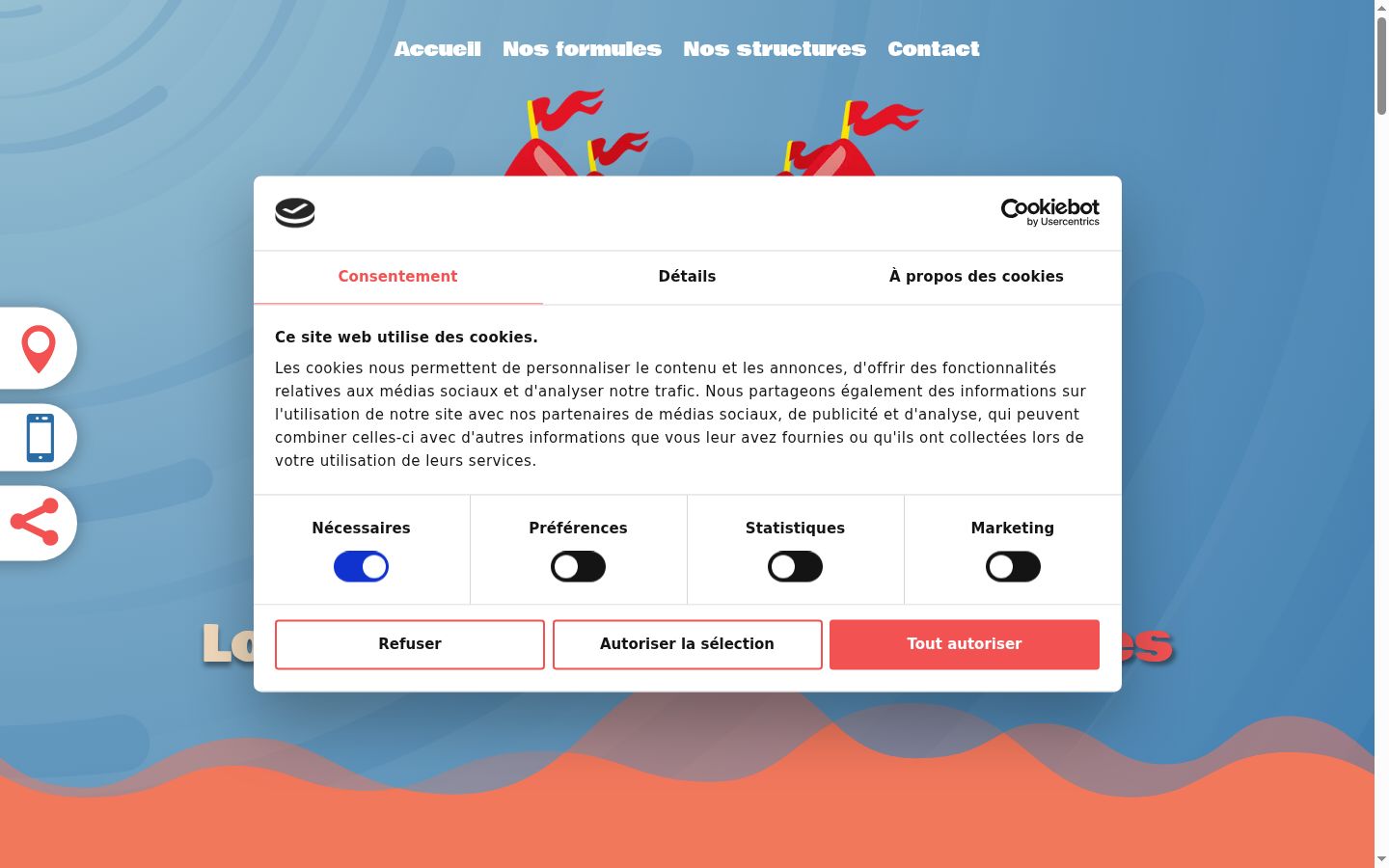 Screenshot tal-banner tal-kunsens muri qabel kwalunkwe interazzjoni