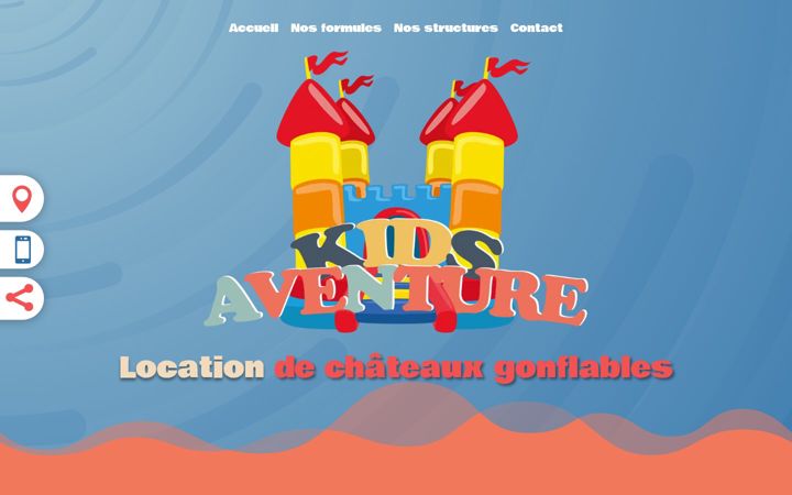 Screenshot of kids-aventure.fr