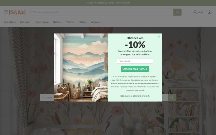 Screenshot of kids-wall.com