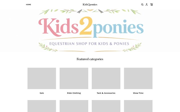 Capture d'écran de kids2ponies.com