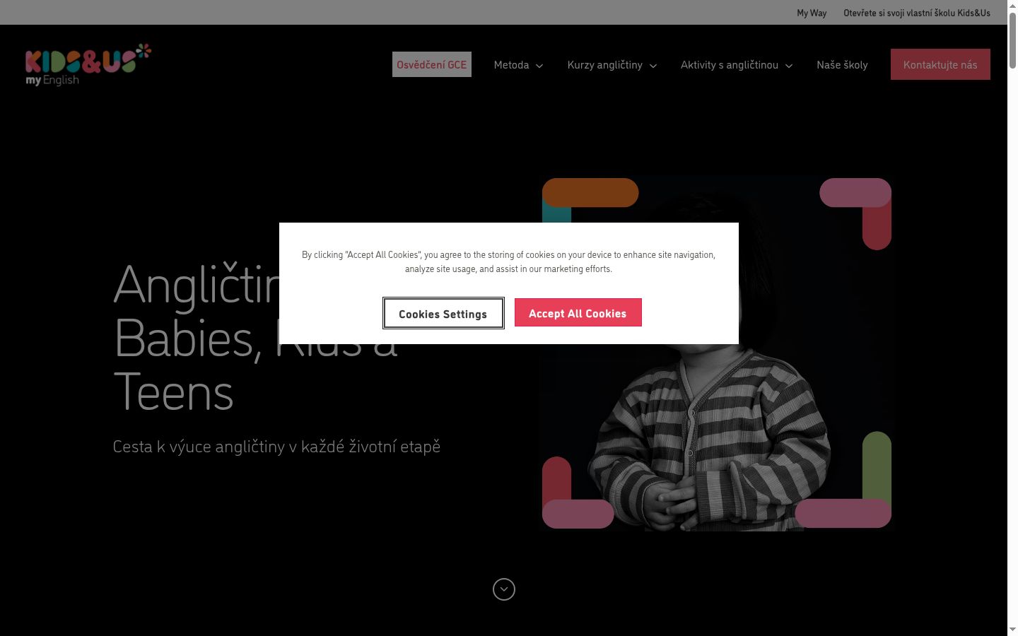 Screenshot des Einwilligungsbanners vor jeglicher Interaktion
